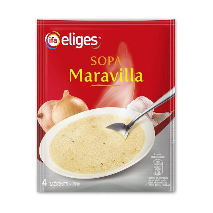 sopa maravilla sobre, 80g