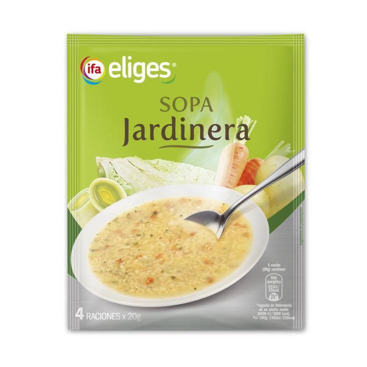 sopa jardinera sobre, 80g