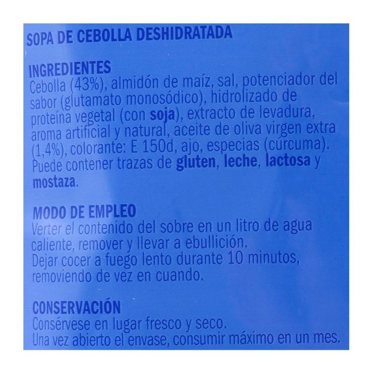 sopa de cebolla sobre, 50g