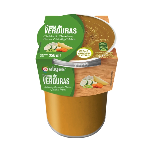 crema refrigerada verduras, 350g