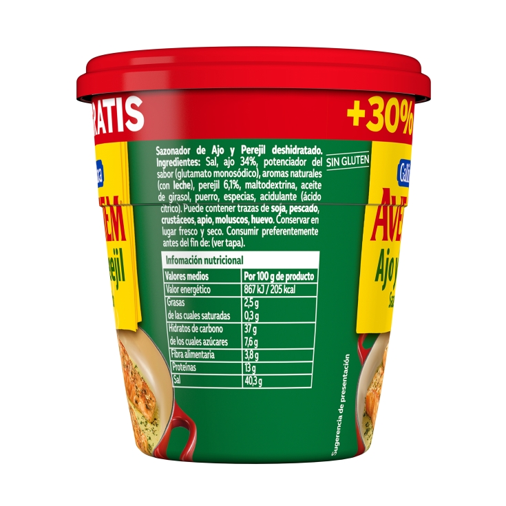 sazonador ajo y perejil, 143g