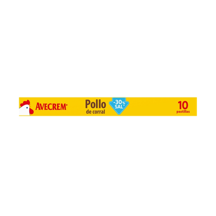 caldo pollo bajo sal, 10ud
