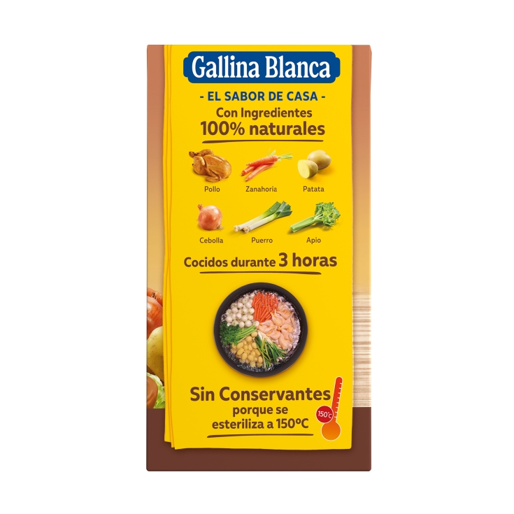 caldo casero de pollo, 500ml