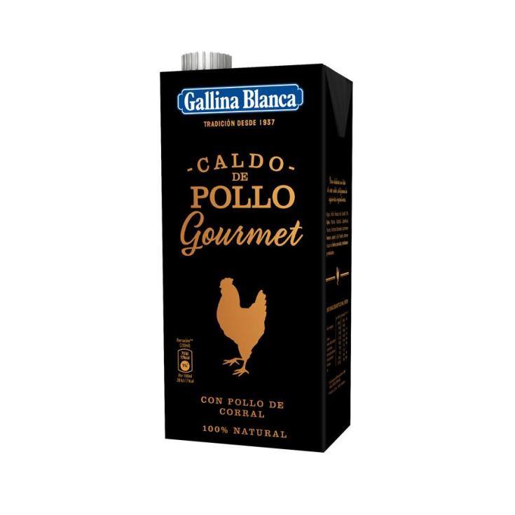 caldo gourmet de pollo, 1l