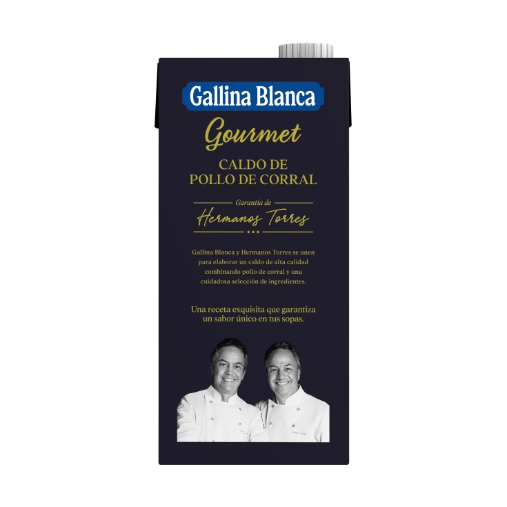 caldo gourmet de pollo, 1l
