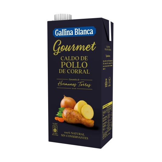 caldo gourmet de pollo, 1l
