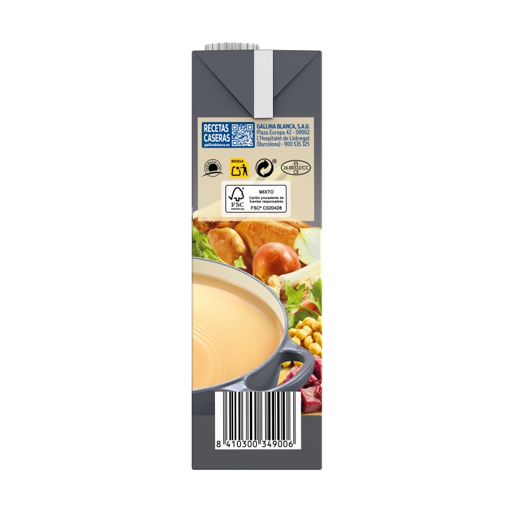 caldo casero de cocido, 1l