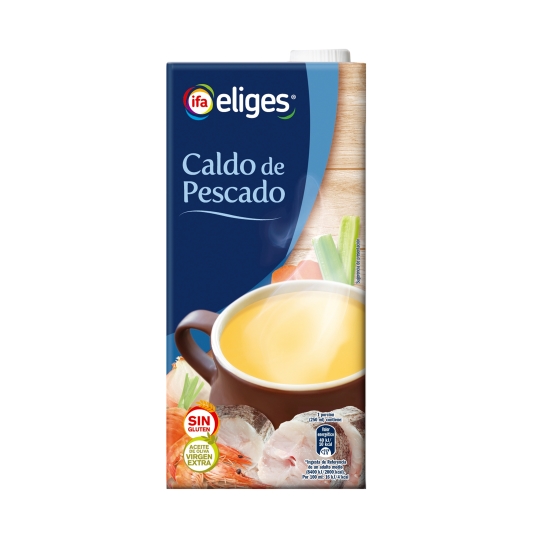 caldo líquido pescado, 1l