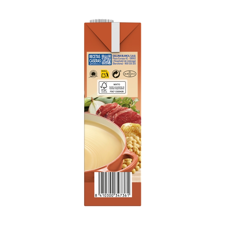 caldo casero de puchero, 1l
