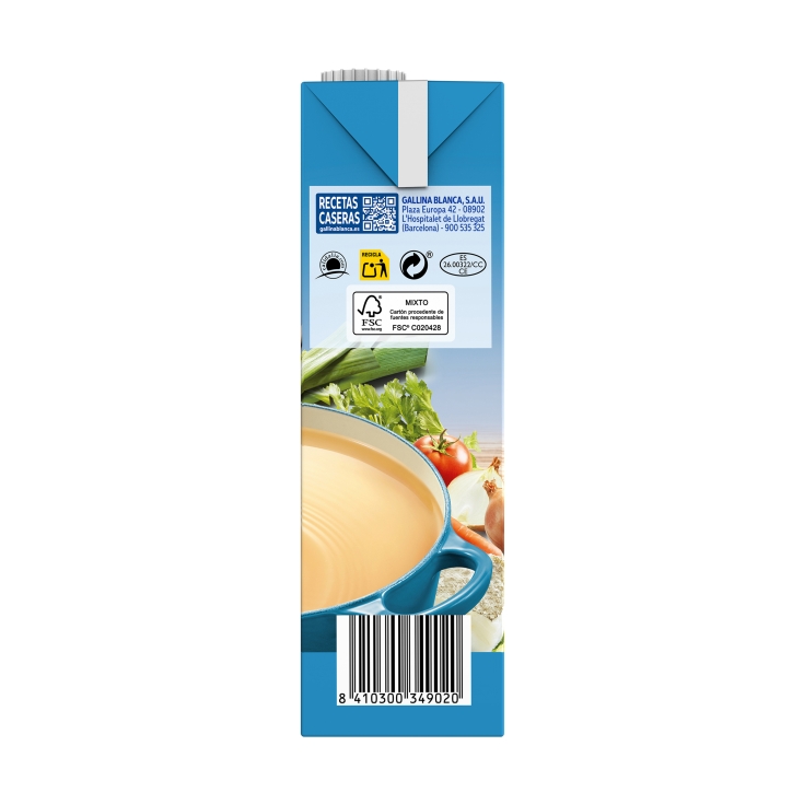 caldo casero de pescado, 1l
