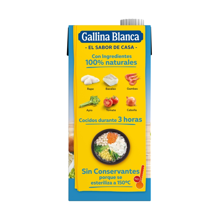 caldo casero de pescado, 1l