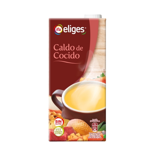 caldo líquido cocido, 1l