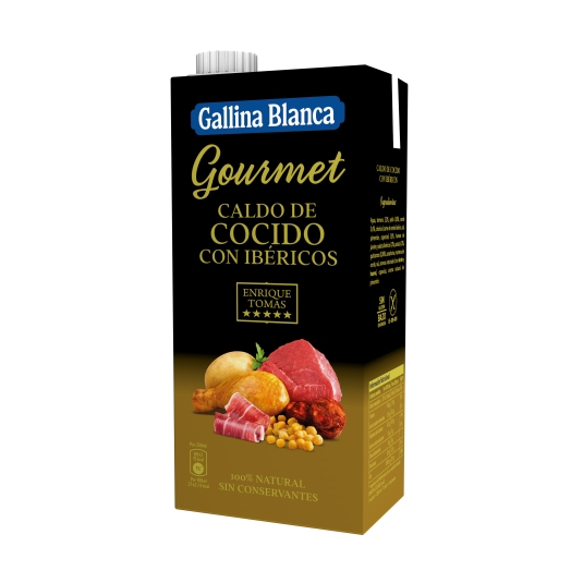 caldo gourmet cocido con ibéricos, 1l