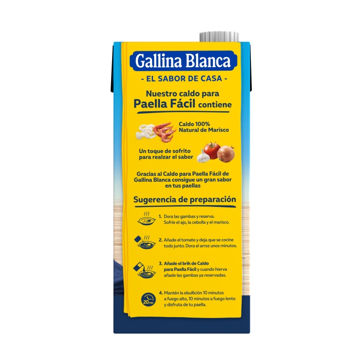 caldo para paella de marisco, 1l