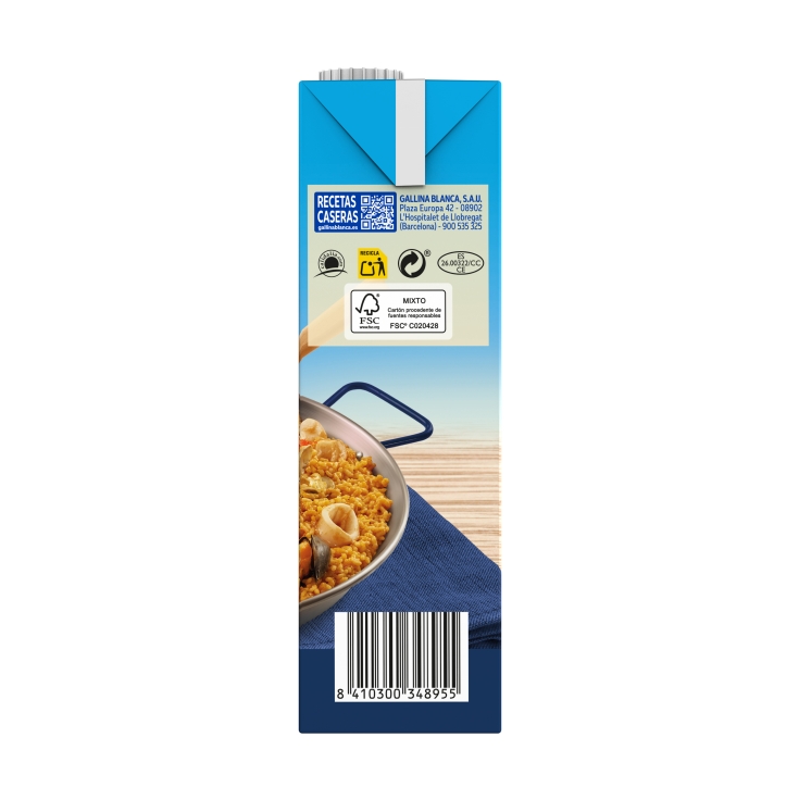 caldo para paella de marisco, 1l