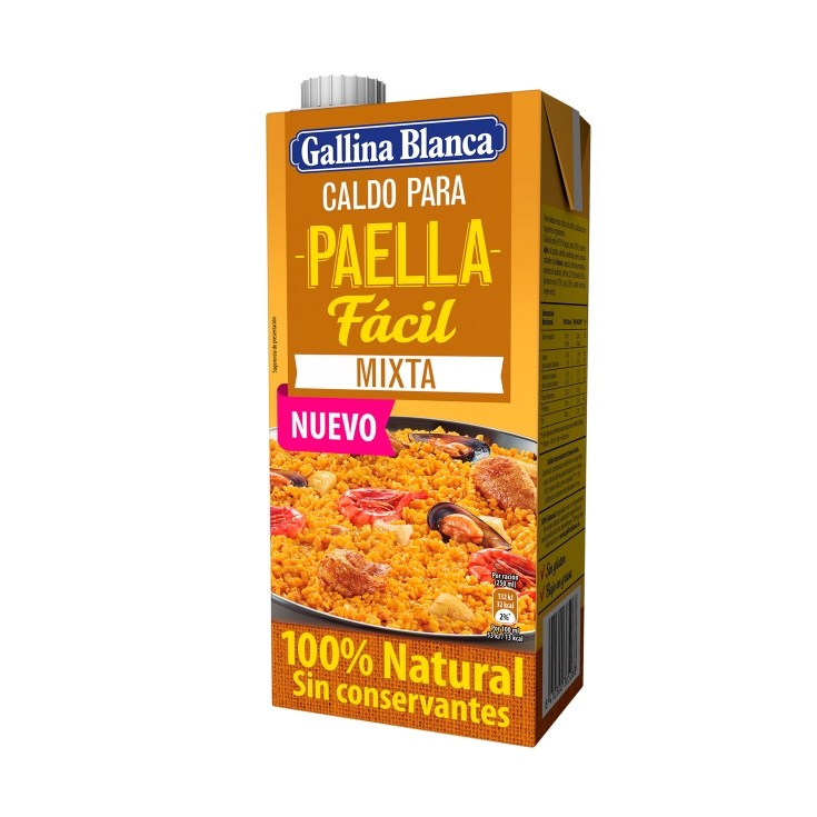 caldo para paella mixta, 1l