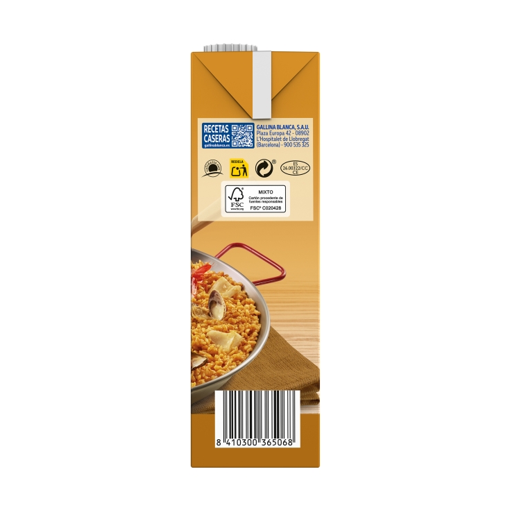caldo para paella mixta, 1l