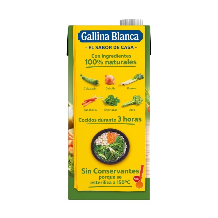 caldo casero de verduras, 1l