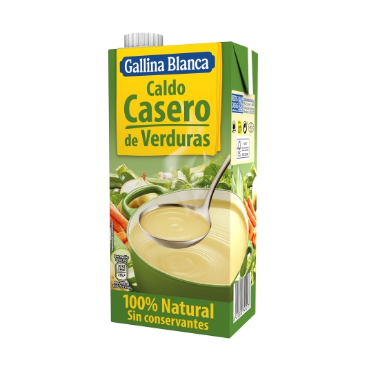 caldo casero de verduras, 1l