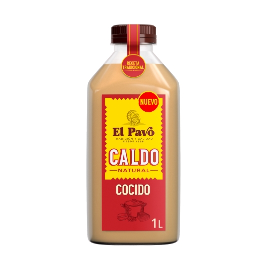 caldo líquido natural cocido, 1l