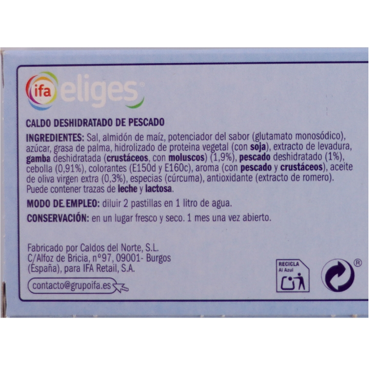 caldo pescado, 12ud