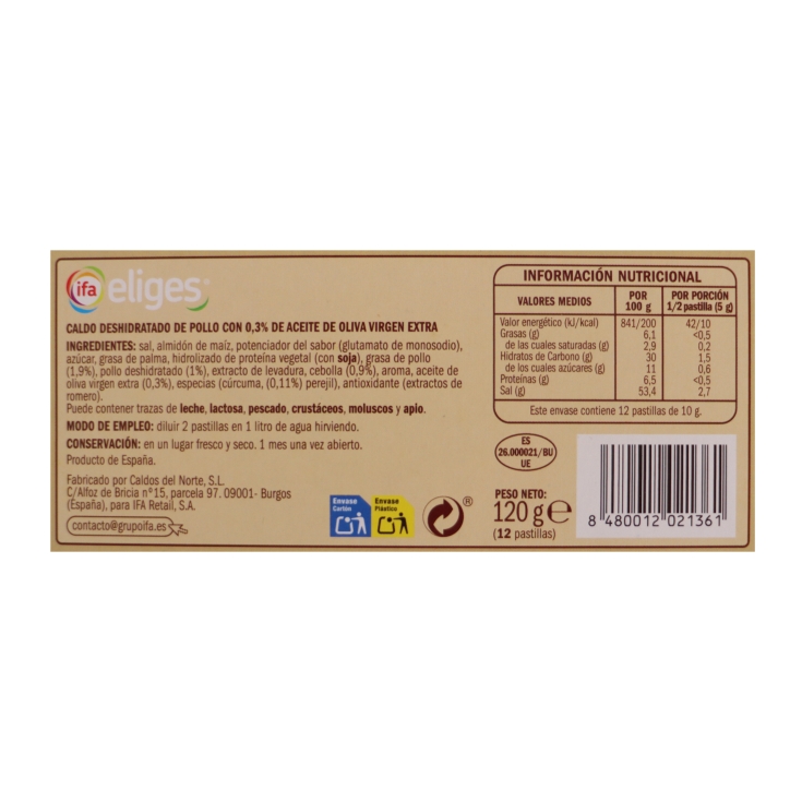 caldo pollo, 12ud