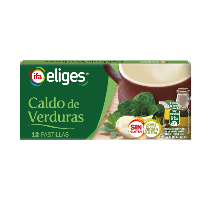 caldo verduras, 12ud