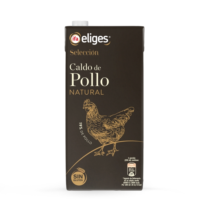 caldo líquido pollo natural selección, 1l