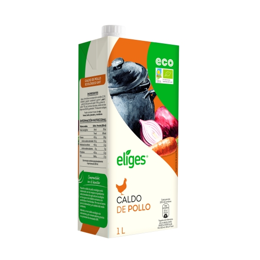 caldo líquido pollo, 1l
