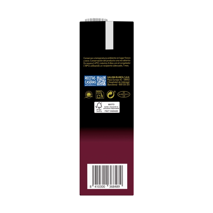 caldo gourmet pollo con jamón, 1l