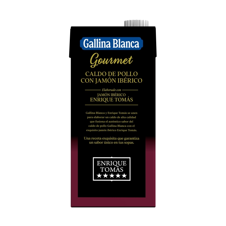 caldo gourmet pollo con jamón, 1l