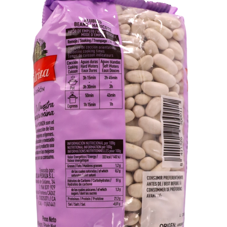 alubias blancas, 500g