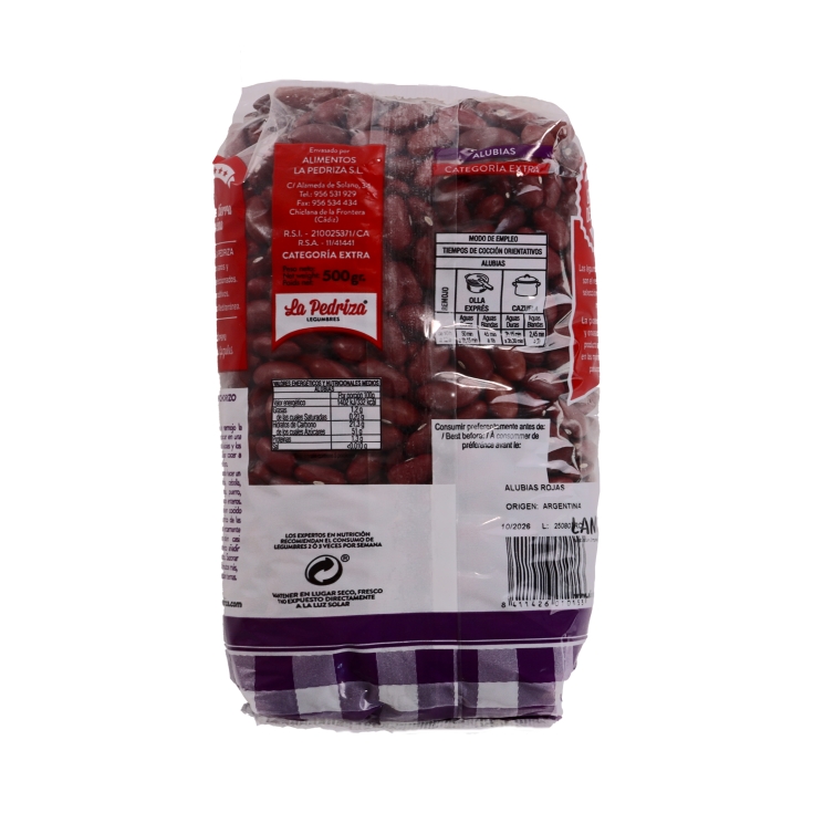 alubia roja, 500g