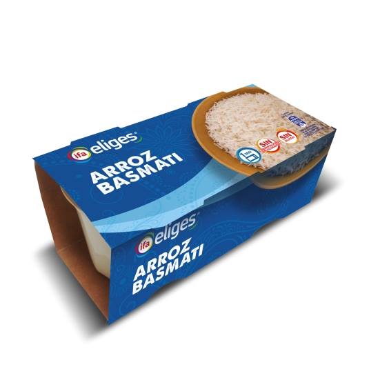 arroz basmati vasitos, pack2 El Jamón