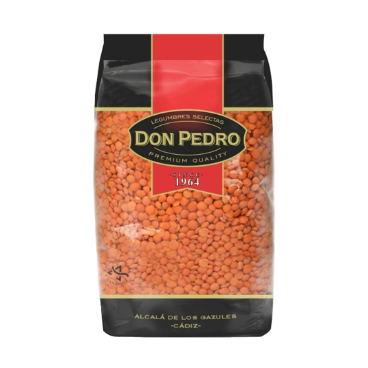 lentejas rojas peladas, 500g