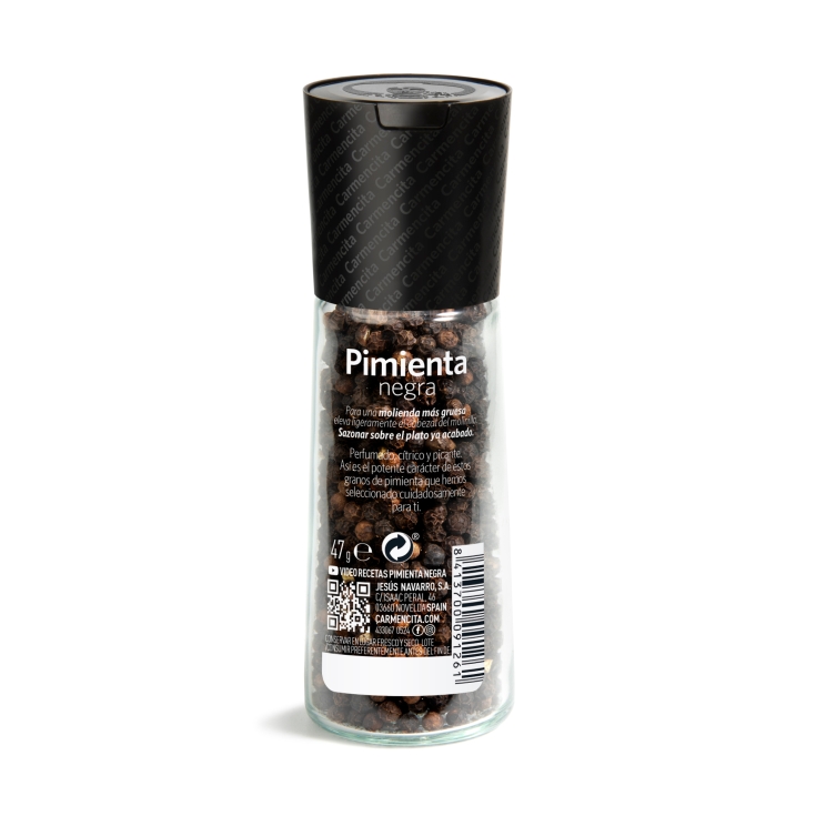 pimienta negra molinillo, 50g
