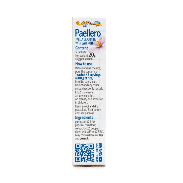 sazonador para paella 5ud, 20g
