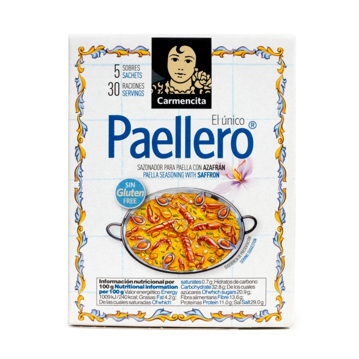 sazonador para paella 5ud, 20g