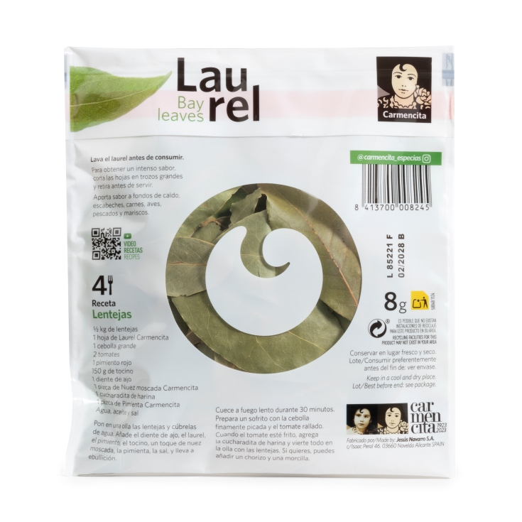 laurel hoja, 8g