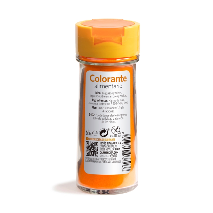colorante alimentario, 65g
