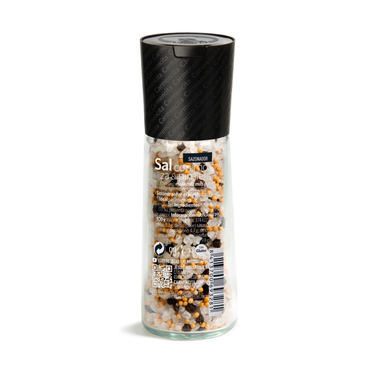 sal con mostaza y pimienta molinillo, 99g