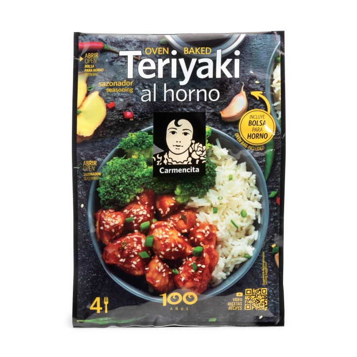 sazonador teriyaki al horno, 60g