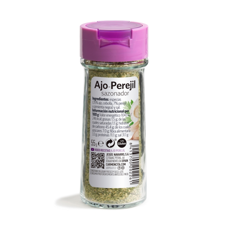 sazonador ajo y perejil, 55g