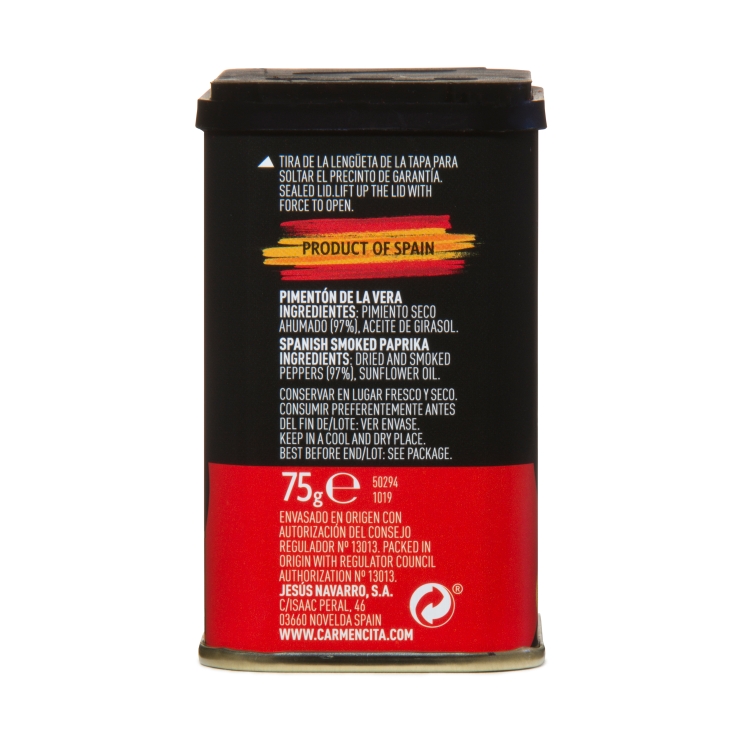 pimentón de la vera d.o.p. dulce, 75g