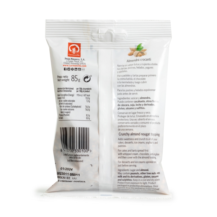almendra crocanti, 85g