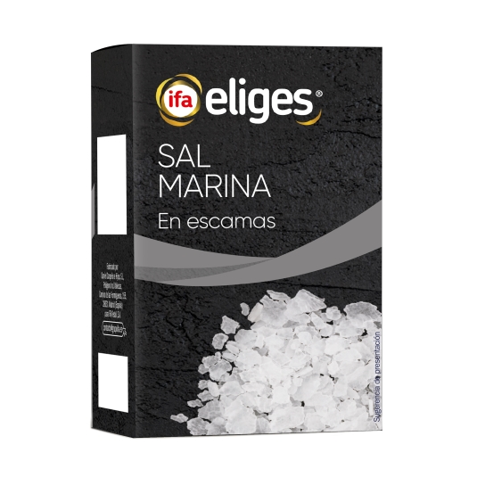 sal marina en escamas, 125g