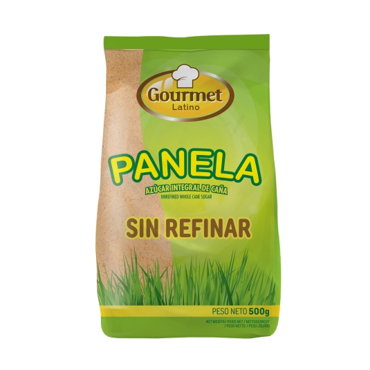 panela azúcar integral de caña, 500g