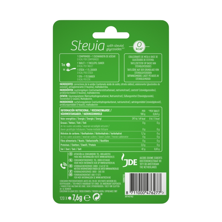 edulcorante stevia, 120 ud