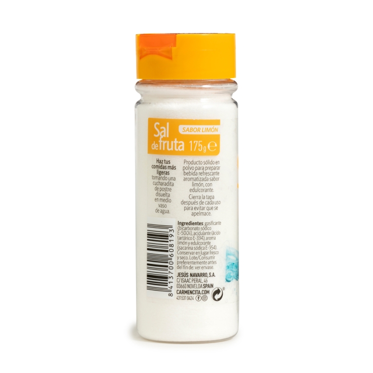 sal de frutas sabor limón, 175g