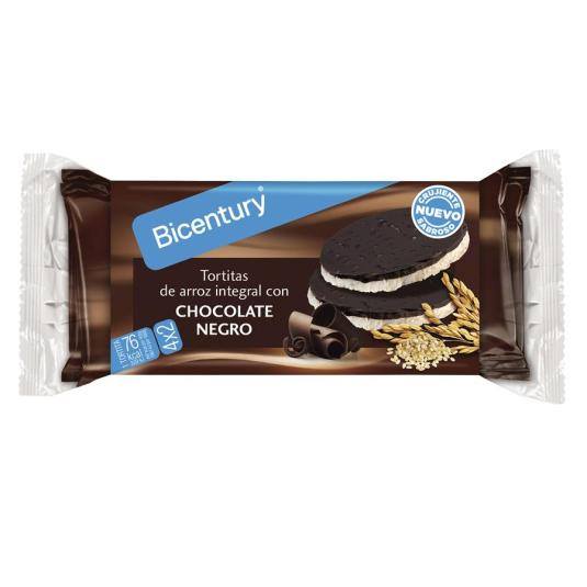 tortitas arroz chocolate negro, pk-4x2ud